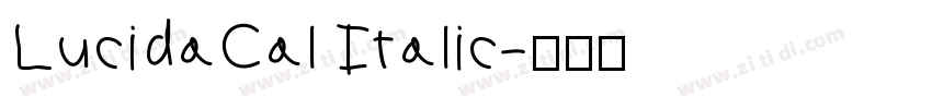 LucidaCal Italic字体转换